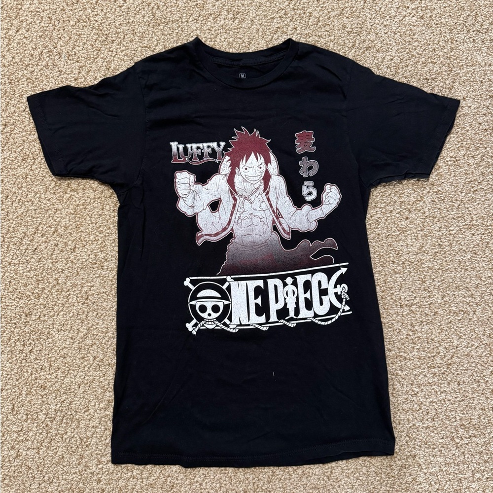 Hot Topic Black One Piece Luffy T-Shirt
